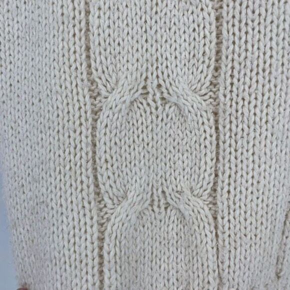 Vintage Memphis Jones by Babette Silk Blend Sleeveless Cream Knit Top Vest mediu - Picture 5 of 8